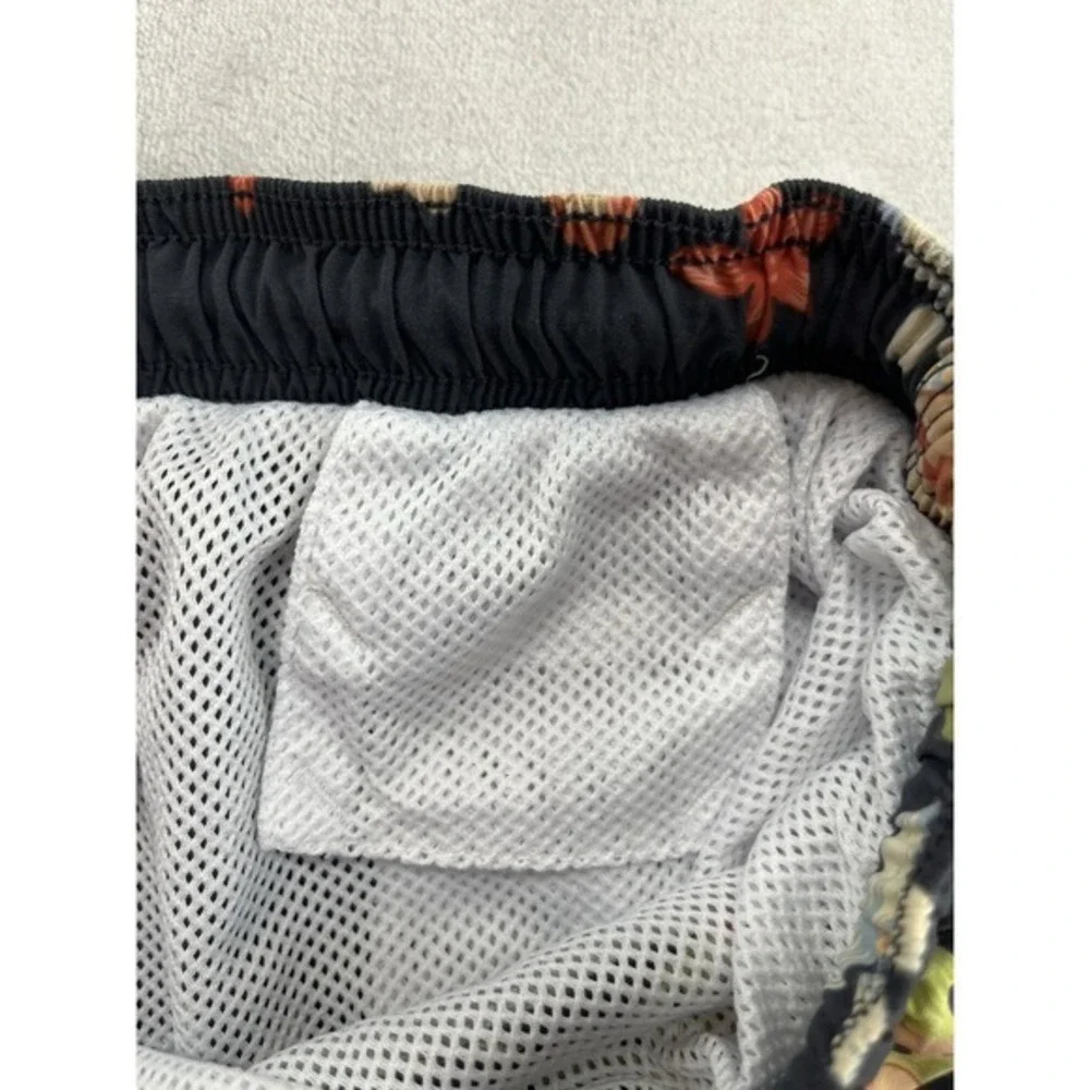 VTG Tommy Bahama Swim Trunk Short Men XL Gray Tropical Floral Mesh Lined Nylon - Picture 15 of 16